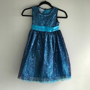 Blueberi boulevard Blue Sequined Dress